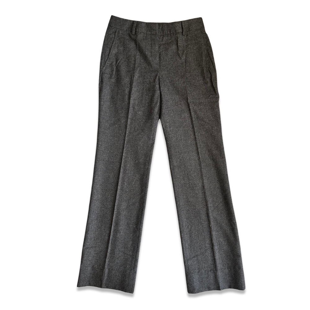 *SOLD* Christian Dior Gray Wool Mid Rise Straight Leg Trouser Size 6